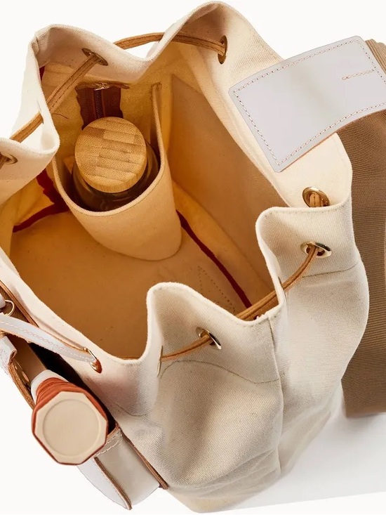 Dooney and Bourkey Canvas and Leather Pickelball Sling - Picture 3 of 7